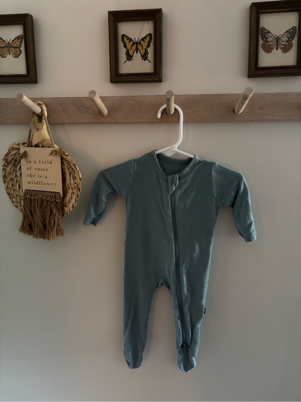 Kyte Baby Blue Zip Footie